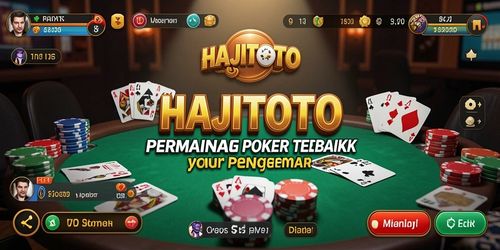 Gameplay HAJITOTO yang seru dalam aksi poker.