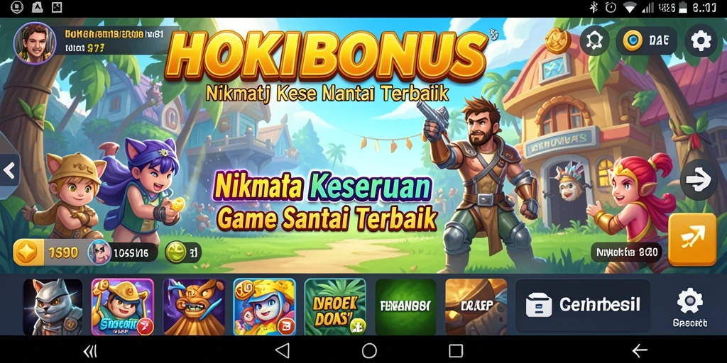 Tampilan gameplay HOKIBONUS yang menarik dan dinamis.