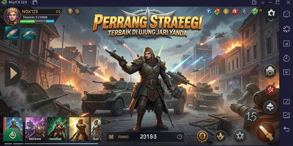 Gambaran gameplay NOX123 yang intens dan mendebarkan.