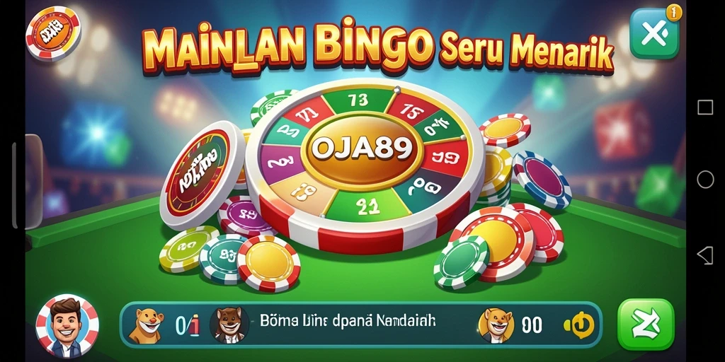 Tampilan gameplay menarik dari OJA89 yang menyajikan bingo online.