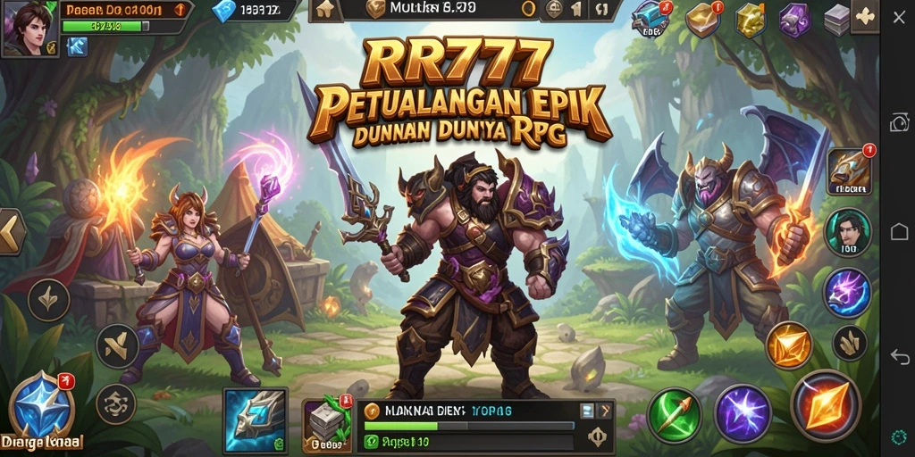 Tangkapan layar gameplay RR777 yang menampilkan pertarungan yang mendebarkan dalam dunia RPG.