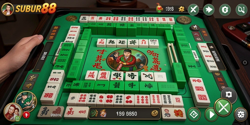 Screenshot SUBUR88 menampilkan gameplay Mahjong yang menarik dan menantang.