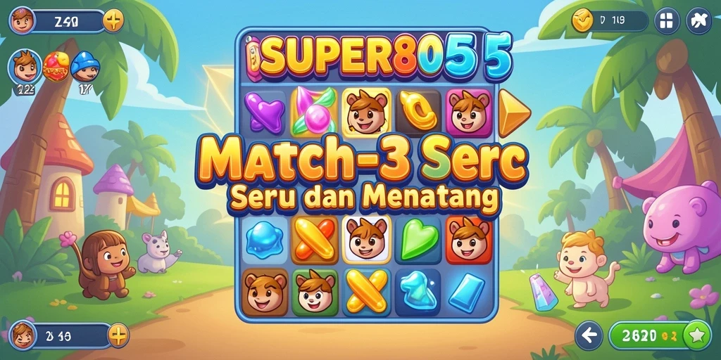Tampilan gameplay <strong>SUPER805</strong> yang seru dan penuh warna.