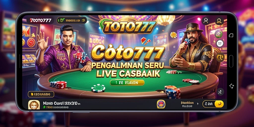 Screenshot gameplay Live Casino TOTO777 yang menarik.